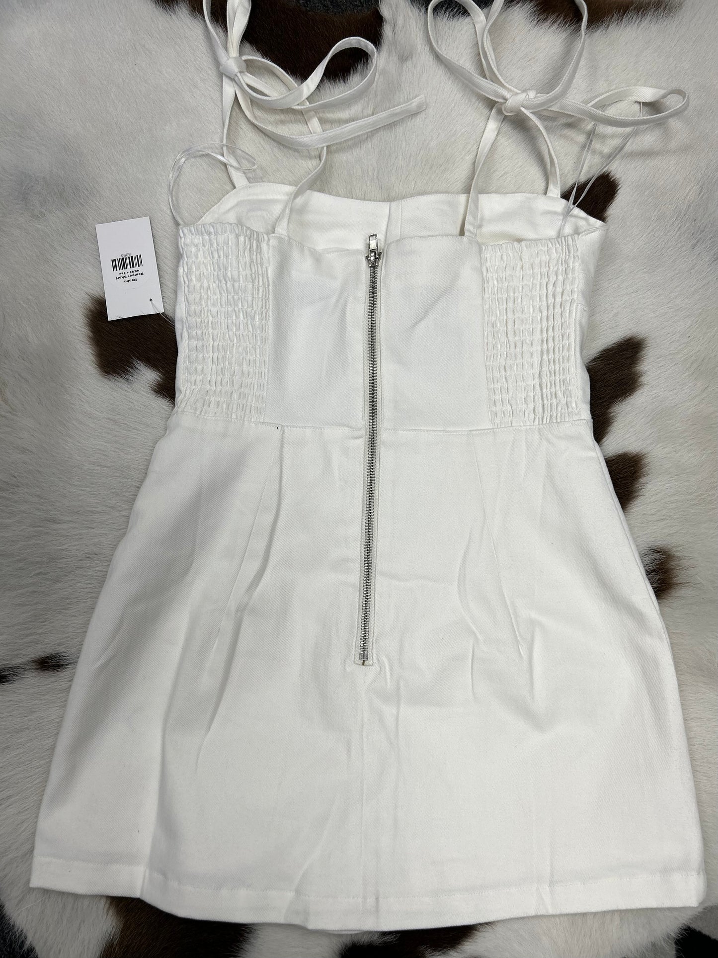 “Jaz”Denim Romper Skort