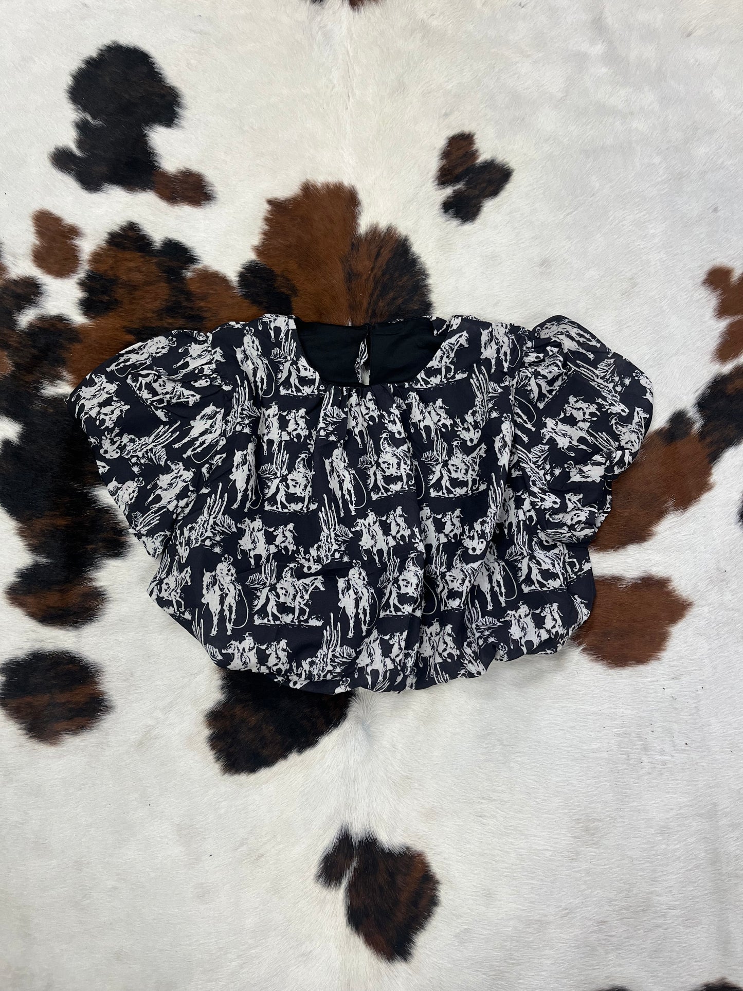 Horse Print Blouse