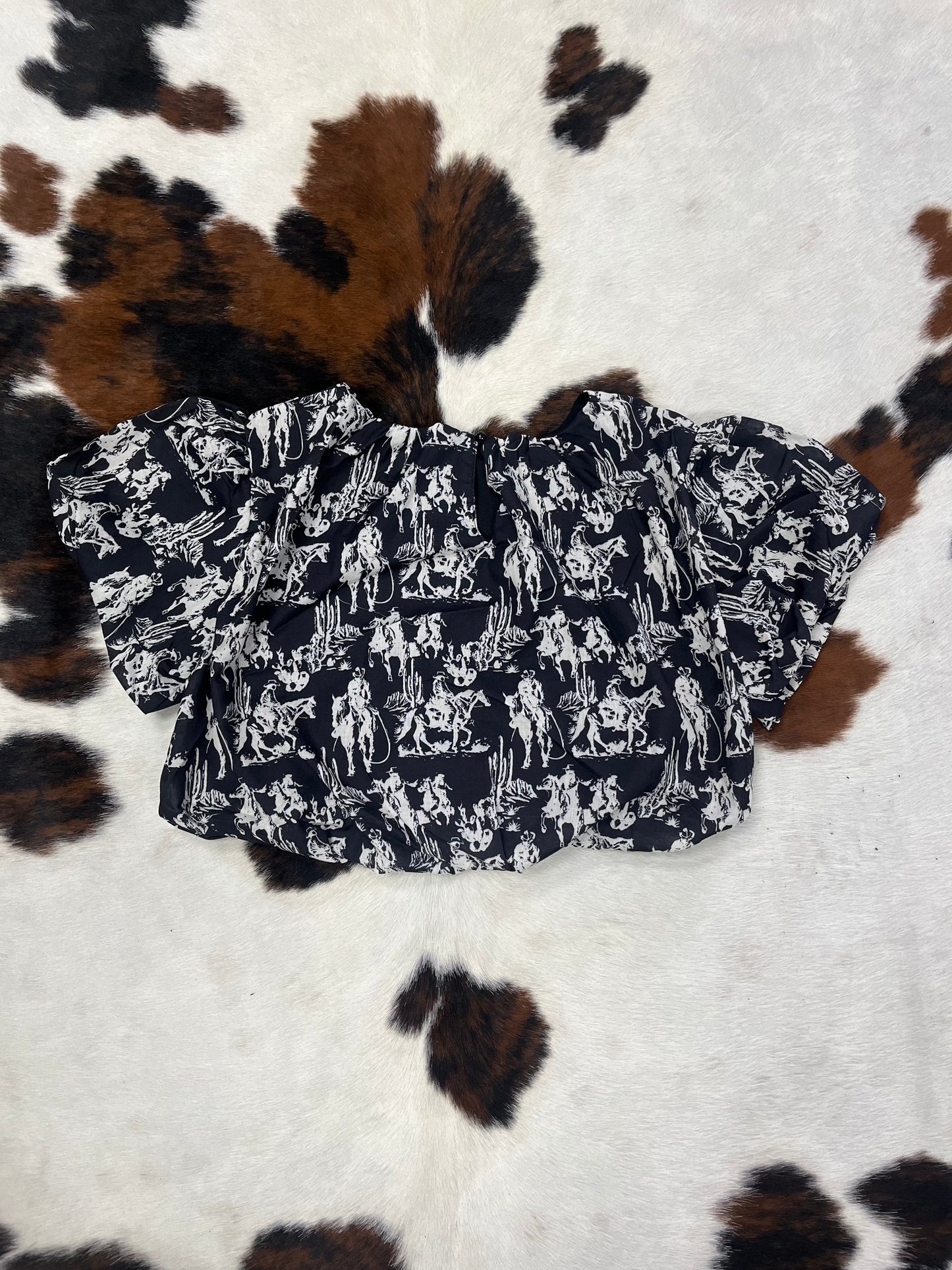 Horse Print Blouse