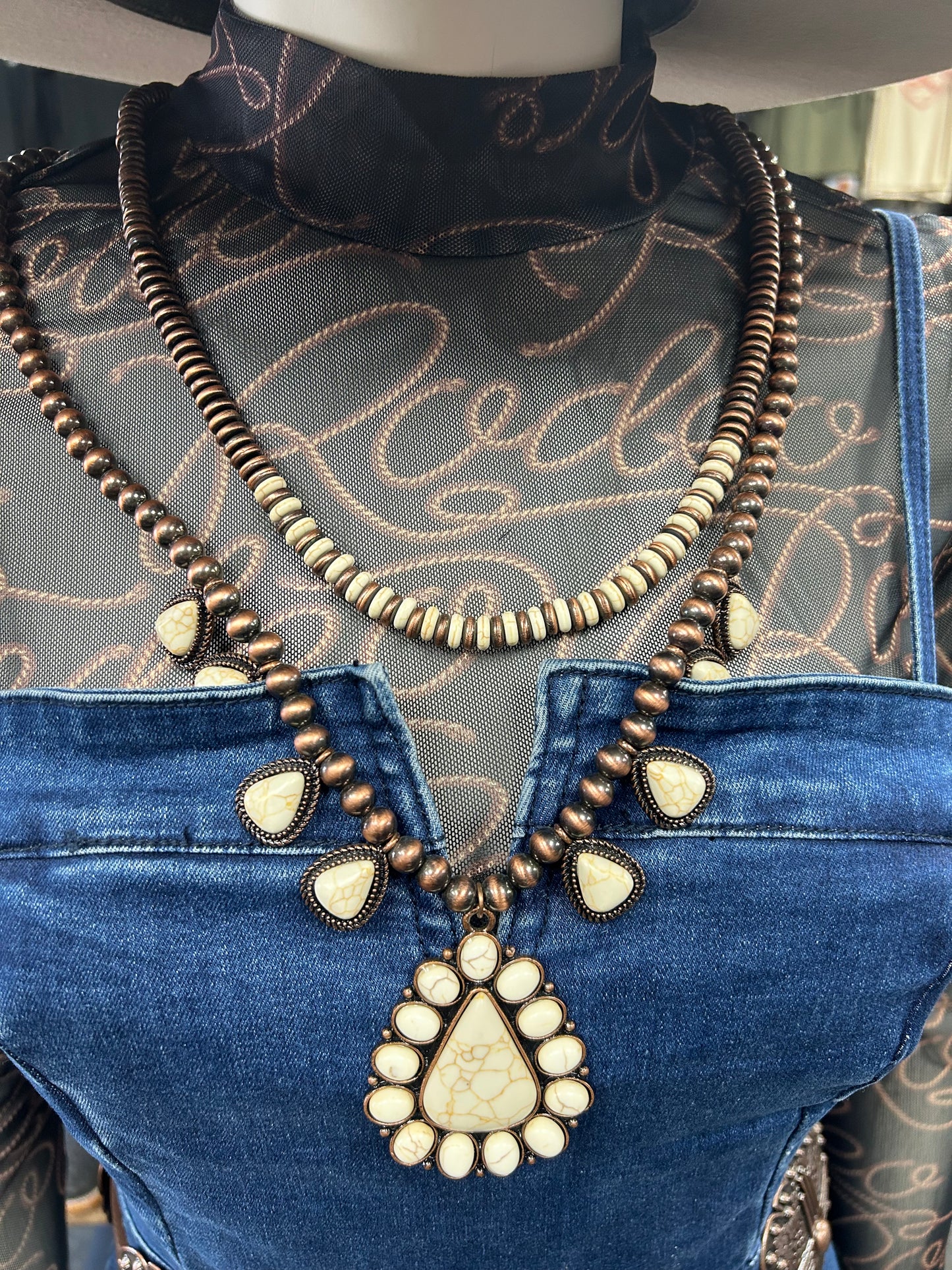 Mesh Top Rodeo Print