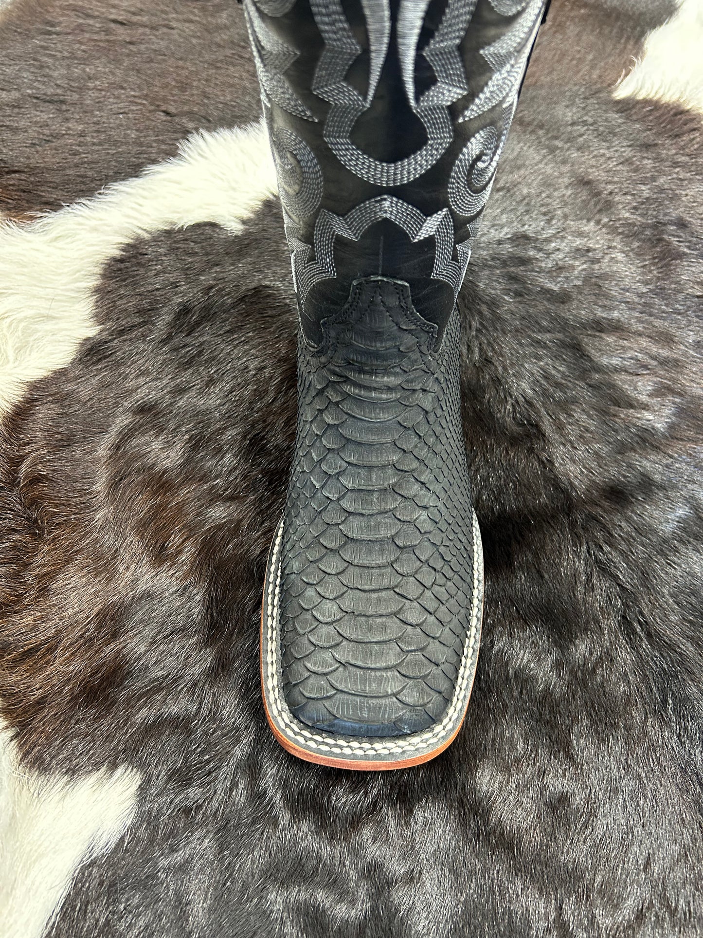 Square Toe Python Boot