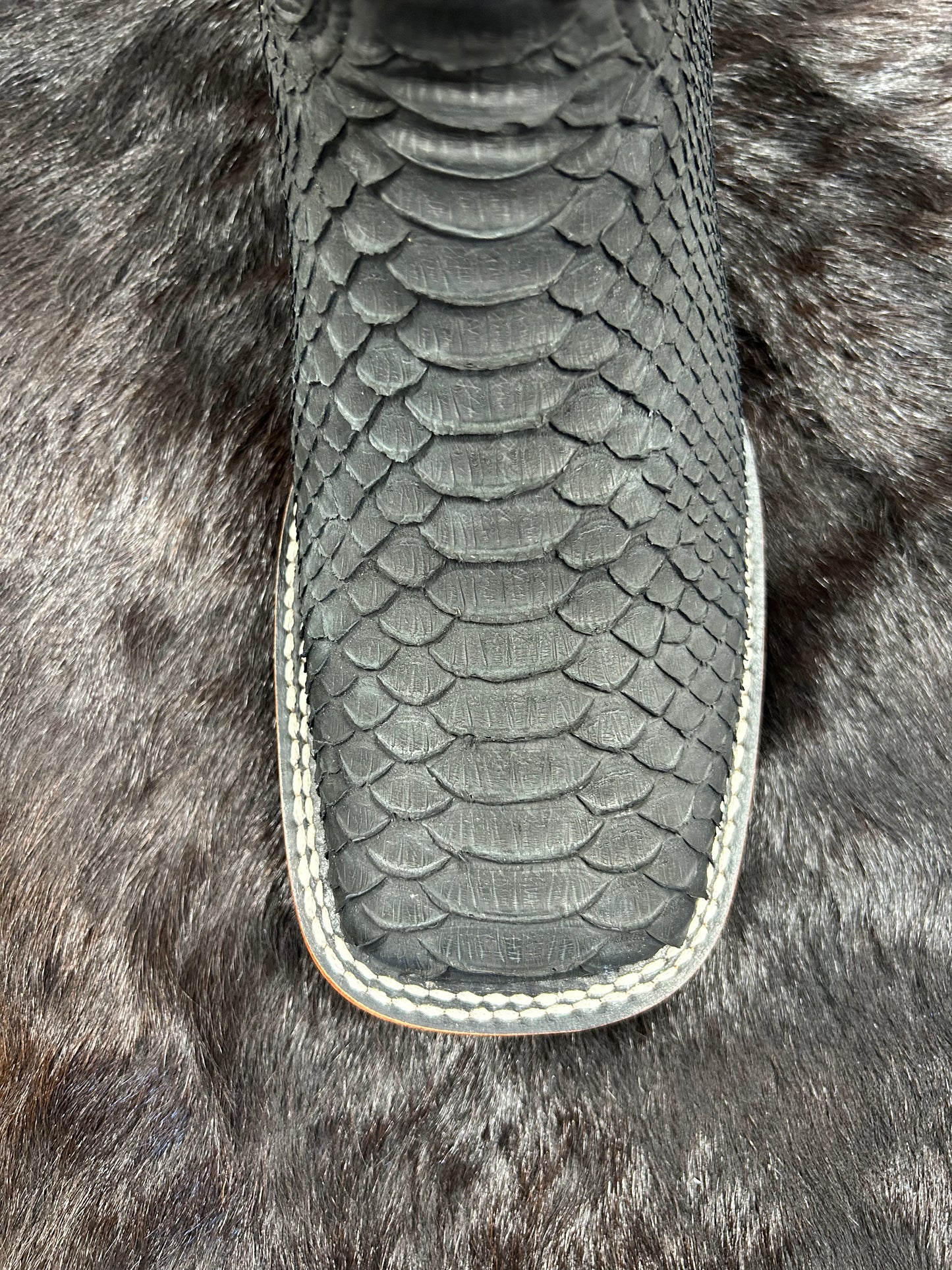 Square Toe Python Boot