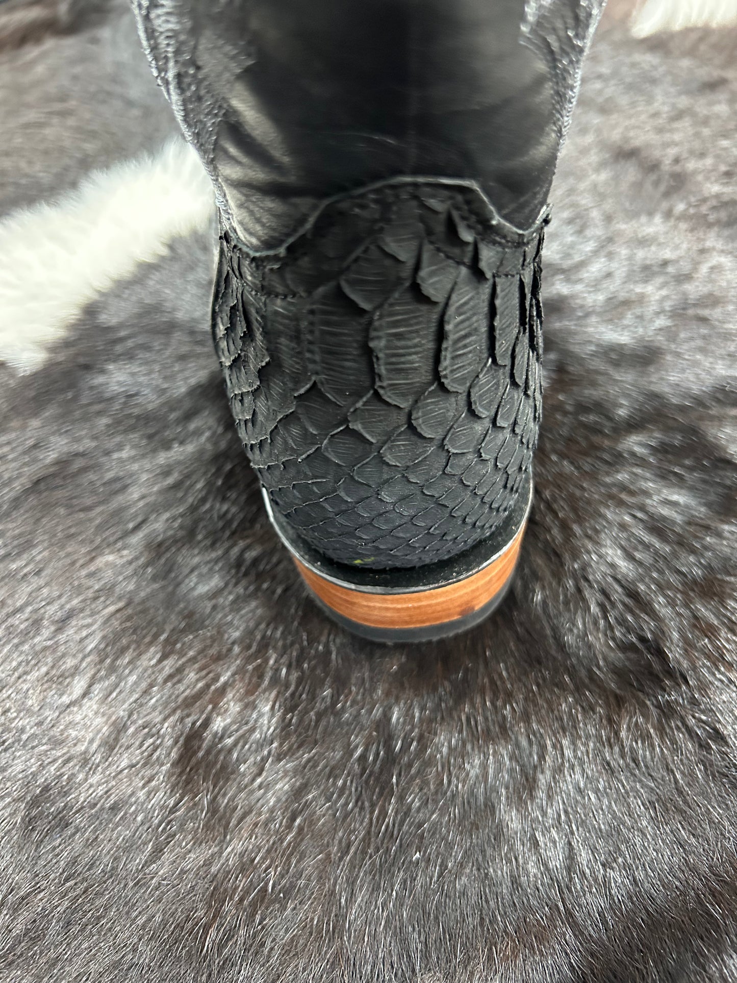 Square Toe Python Boot