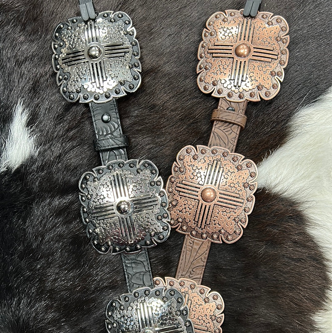 Concho Ángel Ranch Leather Belt