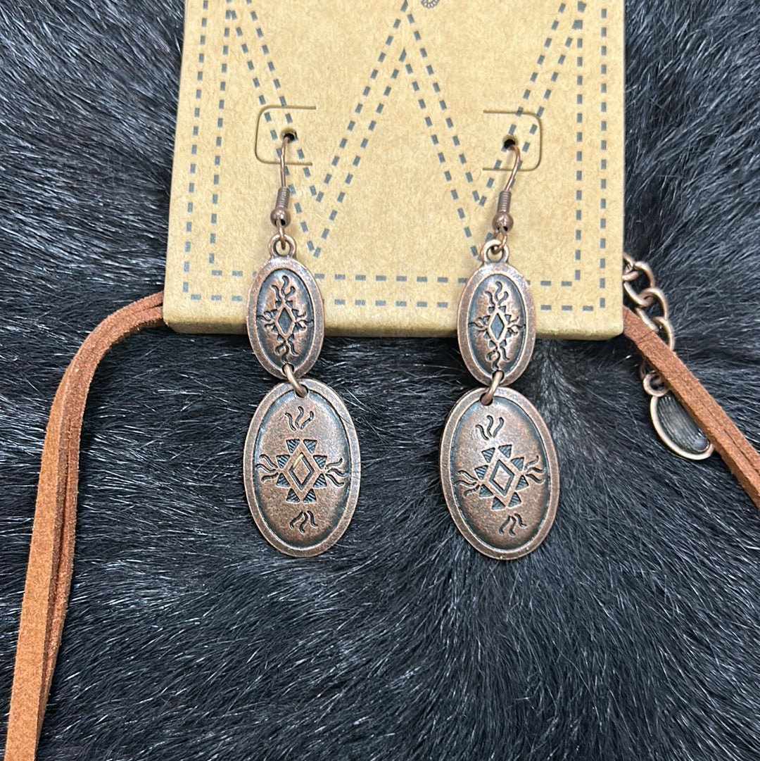 Necklace And Earrings Wrangler Set