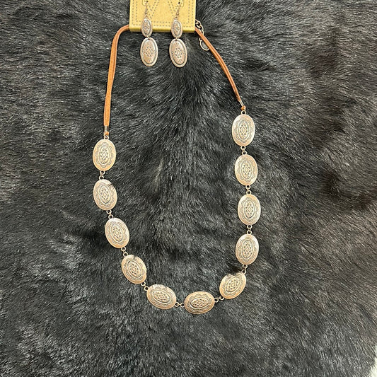 Necklace And Earrings Wrangler Set