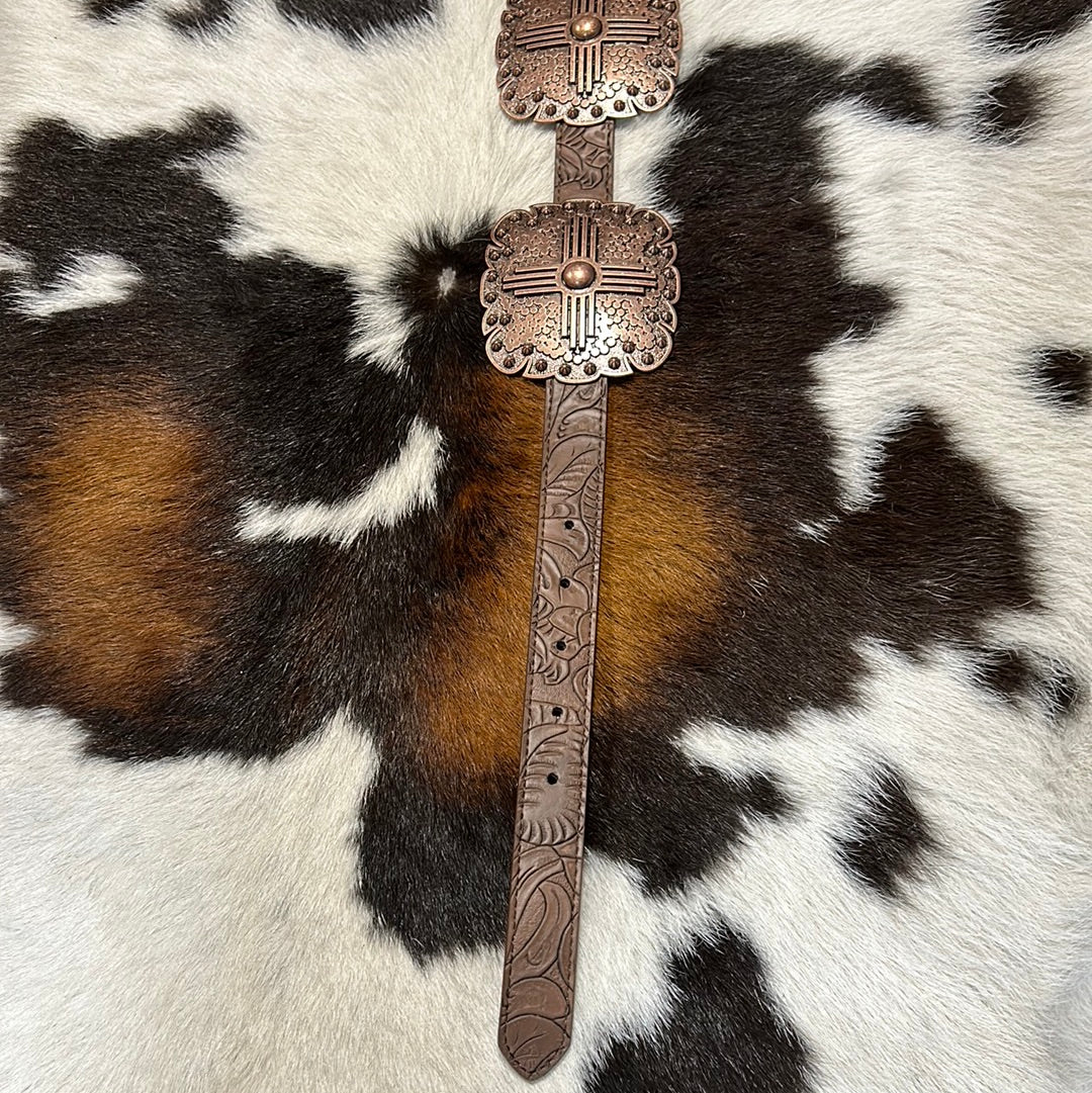 Concho Ángel Ranch Leather Belt