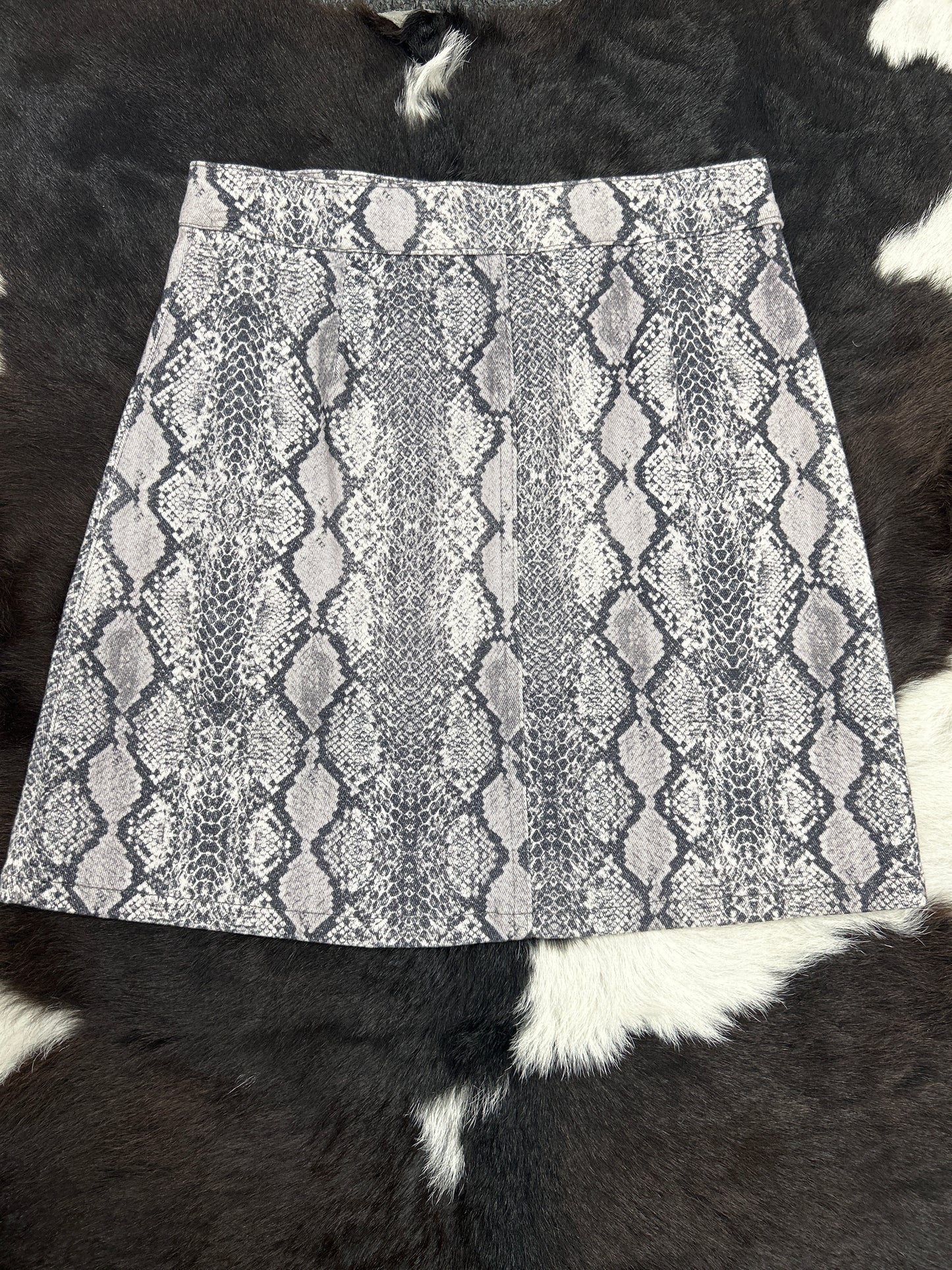 Snake Print Skirt