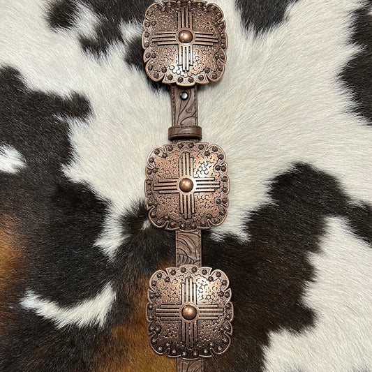 Concho Ángel Ranch Leather Belt