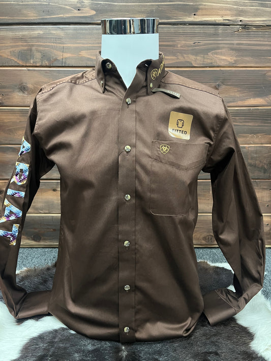 Team Logo Twill Fitted Shirt 58511