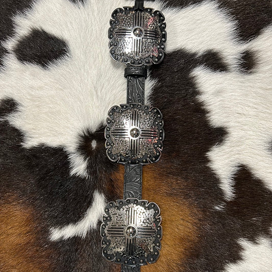 Concho Ángel Ranch Leather Belt