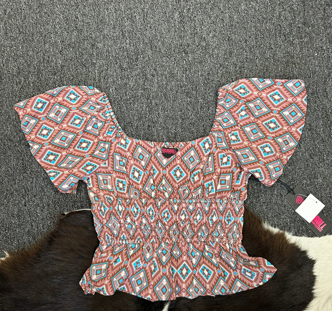 Aztec Print Top