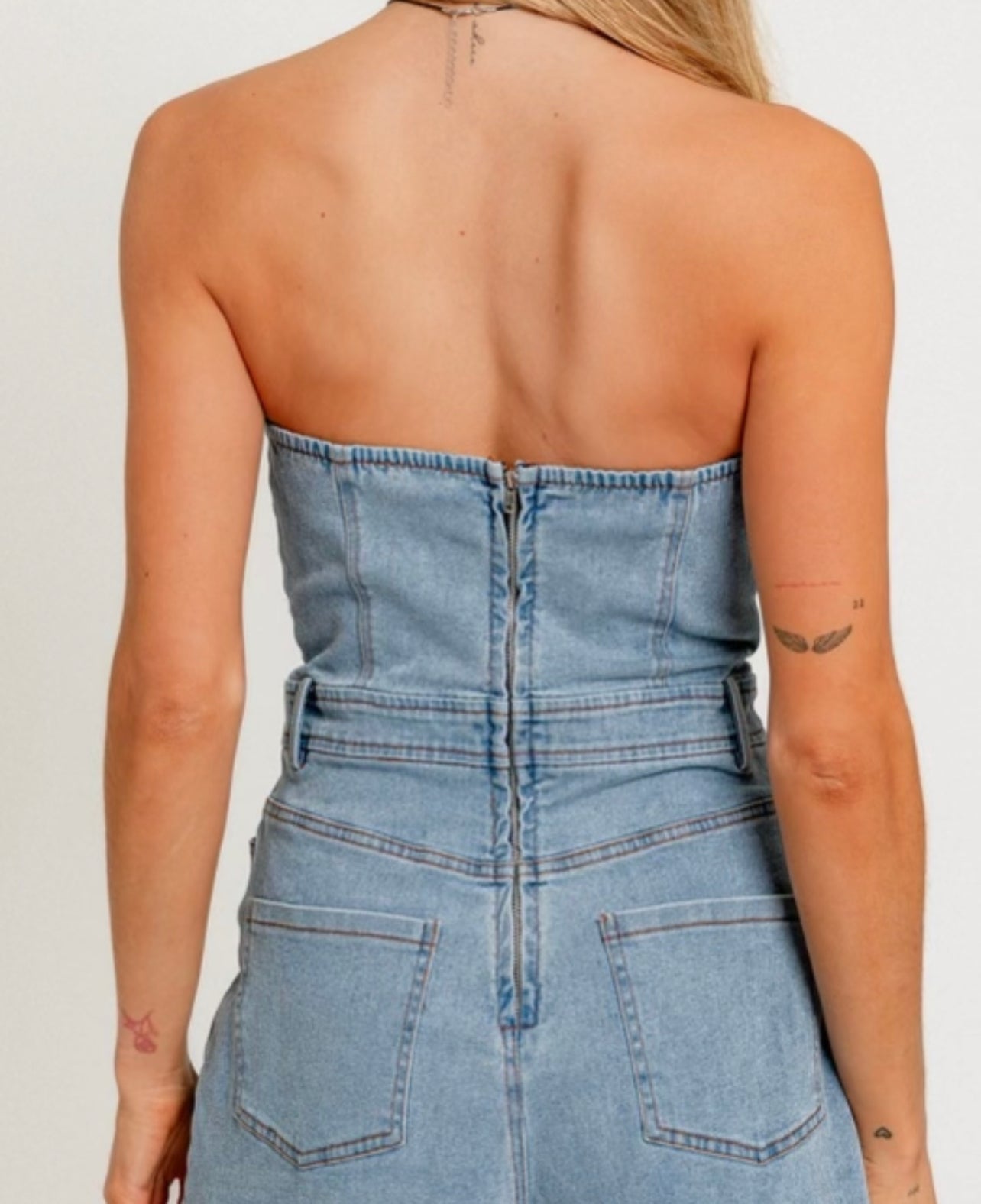 Denim Romper