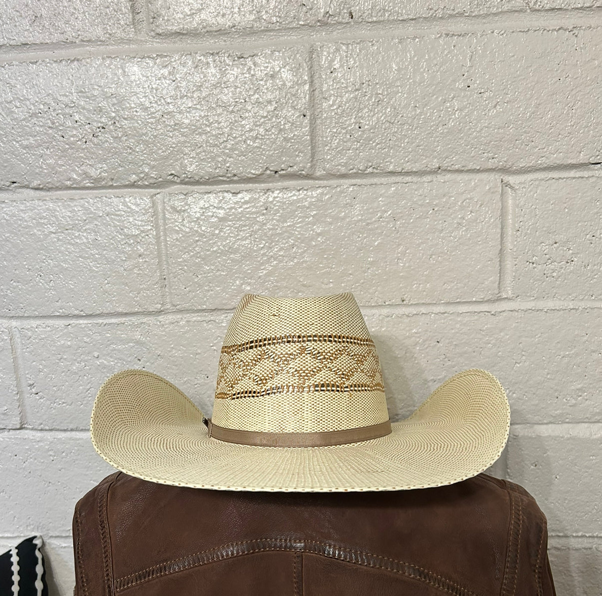 Open Crown Straw Hat 1272