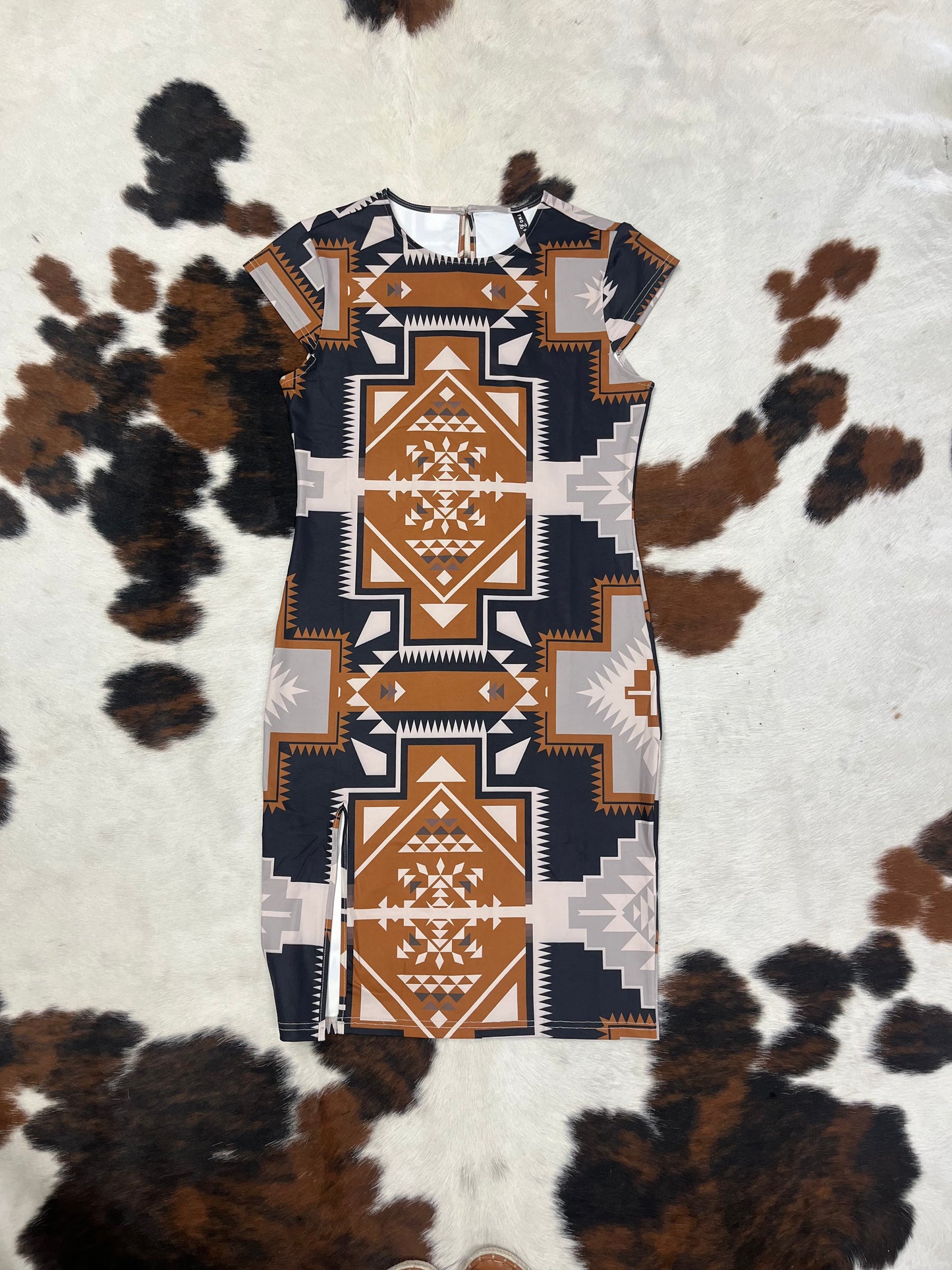 Aztec Print Dress