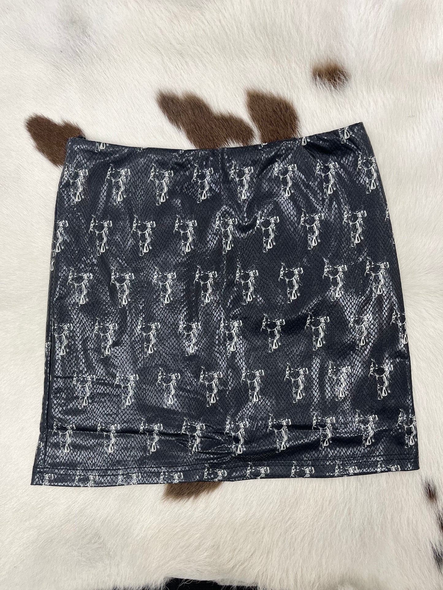 Saddle Print Skirt