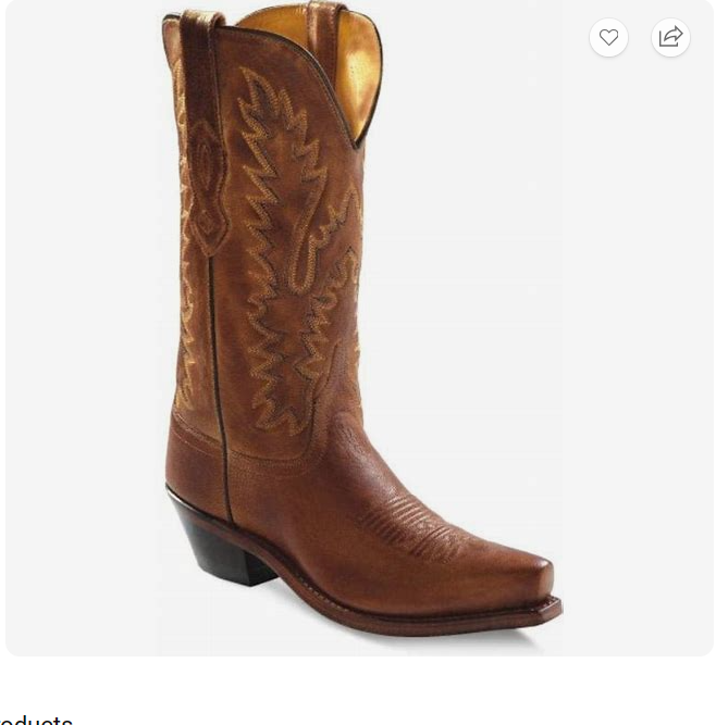 Old West Snip Toe Boots